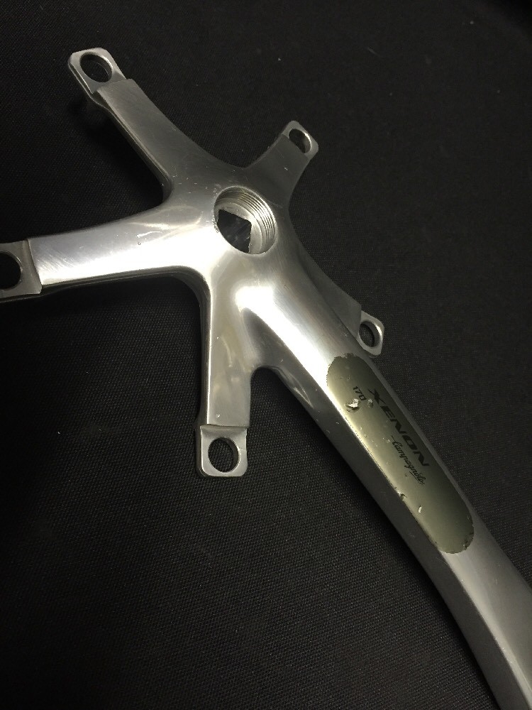 Nos Vintage Campagnolo Xenon Double crankset 170mm Alloy Campy