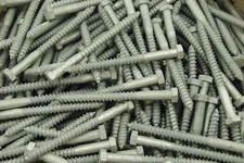 (60) Hex Head 3/8 x 4-1/2 Lag Bolts Galvanized Wood Screws