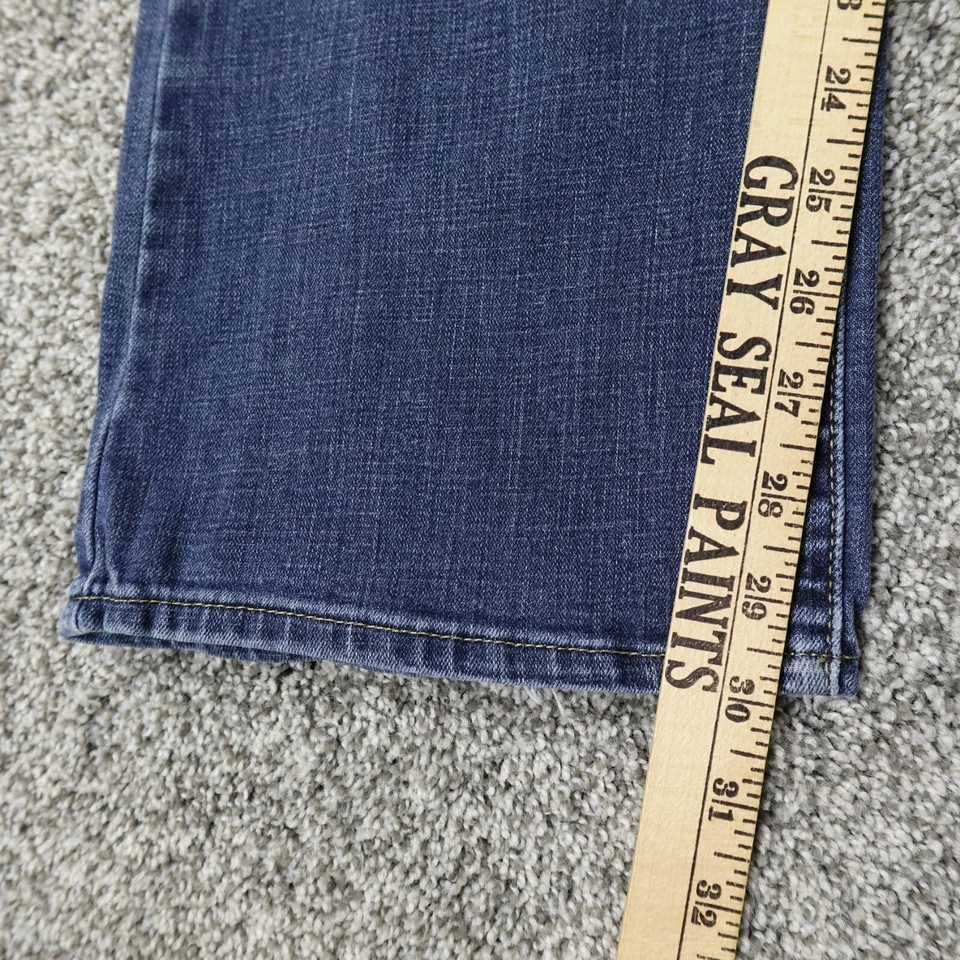 Pantalones de mezclilla Levis Jeans para mujer 12 azul oscuro bota clásica ropa de trabajo al aire libre descolorida Foto 3 de 4
