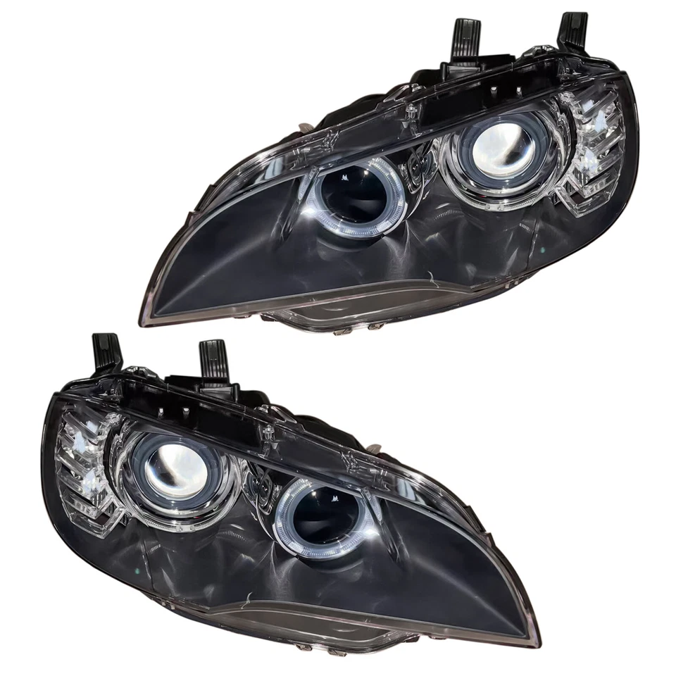 Faro delantero L+R HID/Xenón con AFS para BMW X6 E71 M xDrive35i 50i 2011-14 Foto 2 de 3