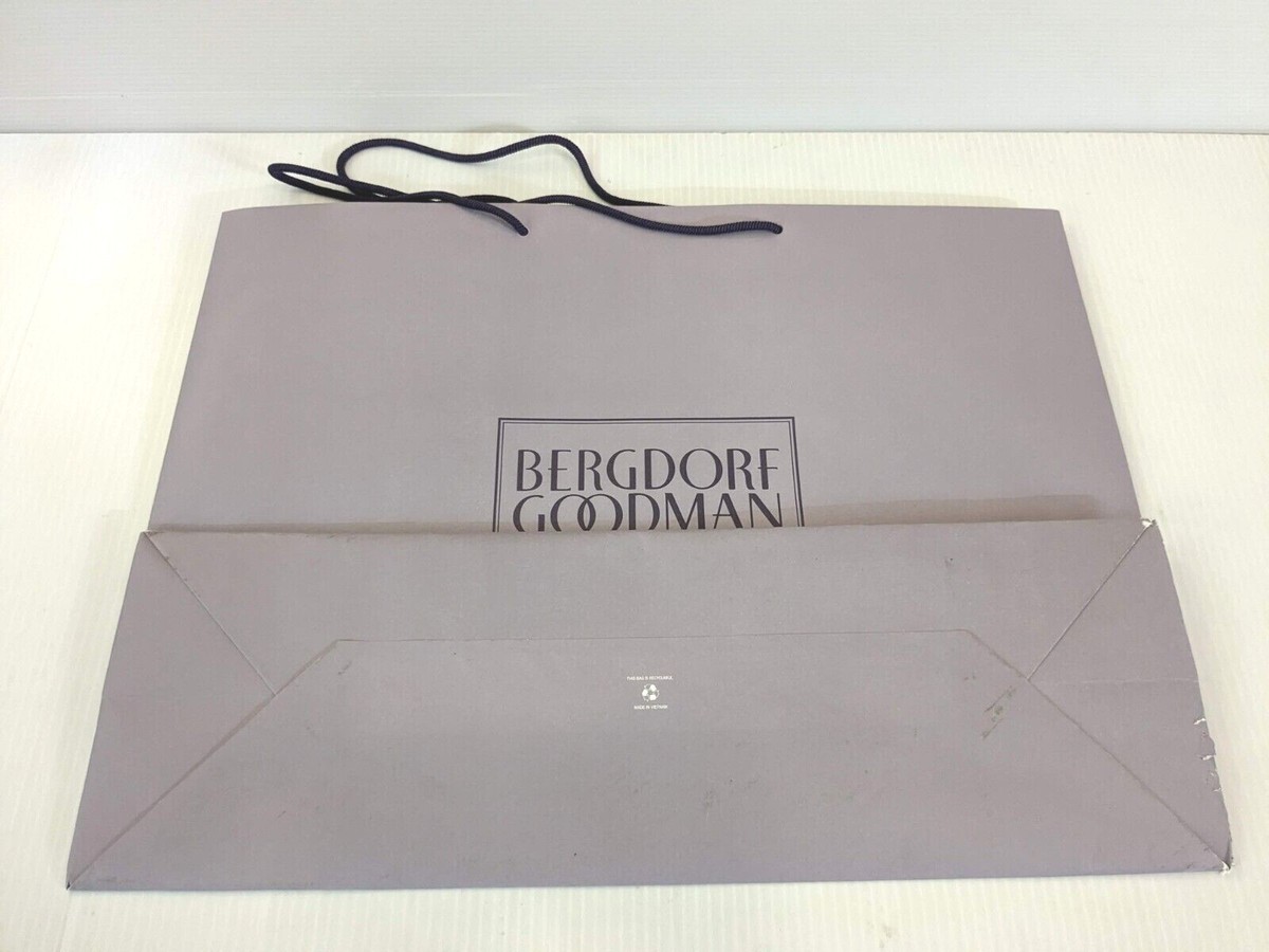 Authentic Bergdorf Goodman Paper Shopping Gift Bag - multiple