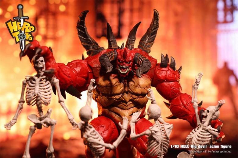 Hero Toys 1/10Scale Diablo Hell Big Devil 9inch PVC Action Figure