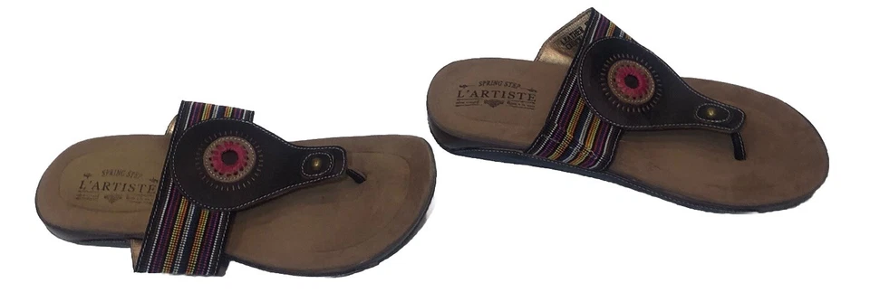 Spring Step Women’s Yasmin Sandals Sz 42 US 10.5-11 Shoes Boho L’artiste - Image 2 of 4