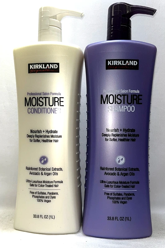2 Kirkland Moisture Shampoo Conditioner 33.8 fl oz