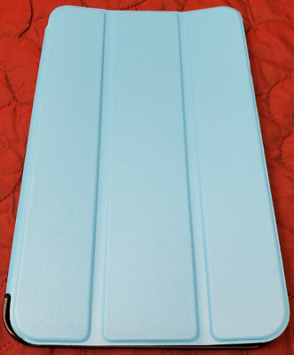 Near Mint iPad Mini Light Blue Baby Blue Folding Cover Screen Protection Pad 