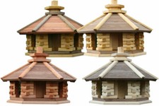 Vogelhaus mit Einsatz zum Füttern,Vogelhäuschen,Futtersilo, Ständer,Vogelstation