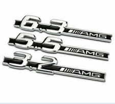 NEW 2x Metal Chrome 5.5 / 3.2 / 6.3 fender ba...