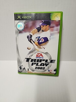 Triple Play 2002 EA Sports Xbox Rated E Complete in Box Tested and Working