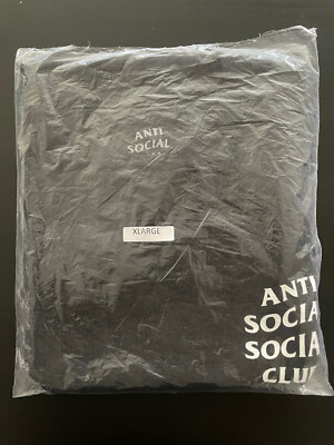 Anti Social Social Club Mind Games Tee Sz XL Black New