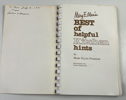 Mary Ellen’s Best of Helpful Kitchen Hints Cookbook 1980 Vintage - Picture 2 of 11