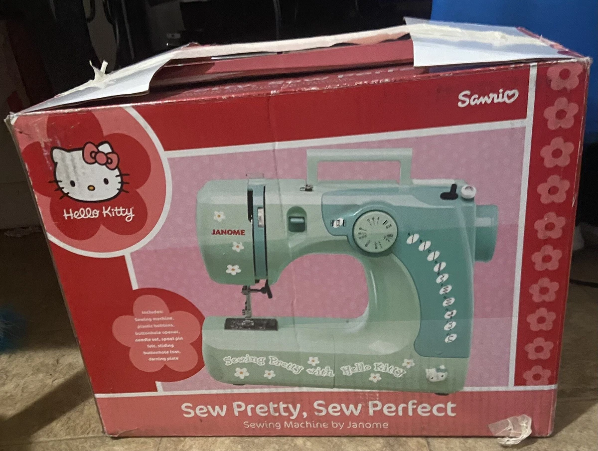 JANOME HELLO KITTY SEWING MACHINE 2010-RARE- 11706 SEW PRETTY WITH HELLO  KITTY