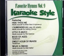Favorite Hymns Volume 9 Karaoke Style NEW CD G Daywind 6 Songs