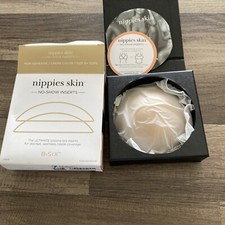 B-SIX NIPPIES SKIN NO-SHOW SILICONE NIPPLE COVER BRA INSERTS CREME D am