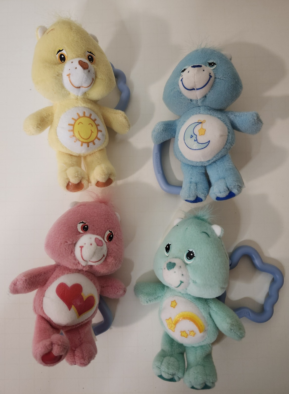 Vintage 2004 Care Bear Mobile Plush Lot of 4 Rare TCFC Collectible