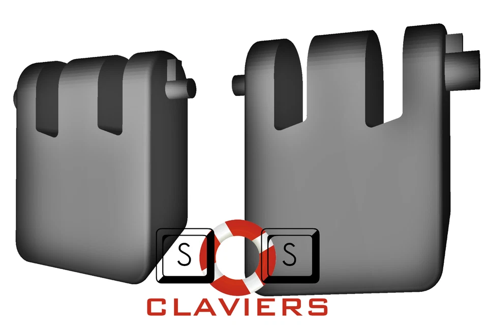 Corsair K70 RGB Tkl Mechanical Keyboard Spare Replacement Tilt Leg Stall Feet - Image 3 of 4