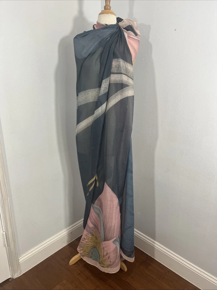 Avenue 9 bufanda envolvente para mujer 72X70 de gran tamaño pareo de playa Foto 3 de 4