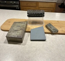 Vintage Huot Drill Index w/Bits & Drill Bit Stand Organizer St. Paul MN USA