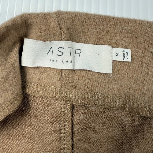 ASTR the Label Knit Pullover Top Casual Long Sleeve Brown Asymmetric Hem M - Picture 4 of 6