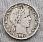 1892 P Barber Half Dollar - BHA101