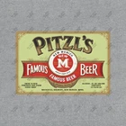 Vintage Pitzls Beer Metal Sign New Munich Minnesota Brewery #174463