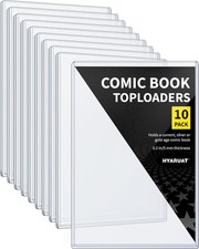 Comic Book Top Loaders - Protector Hard Case Sleeve, Clear Light Blue
