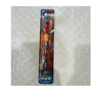 Oral-B Marvel Spider-Man Kids Regular Toothbrush Extra Soft, Tongue Cleaner