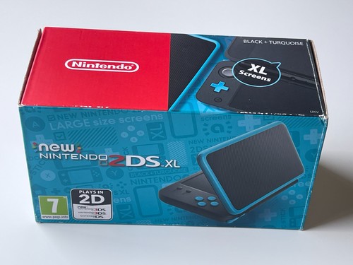 New Nintendo 2DS XL Black + Turquise BOX ONLY PAL | eBay UK