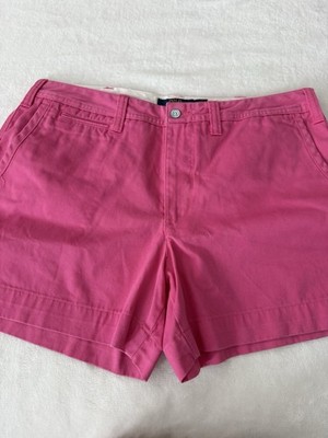 POLO RALPH LAUREN womens  flat  Front  chino shorts pink size 12 E18