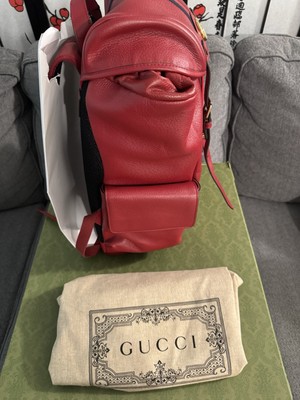 GUCCI OPHIDIA GG MEDIUM BACKPACK IN RED *NEW With Box  display picture 2
