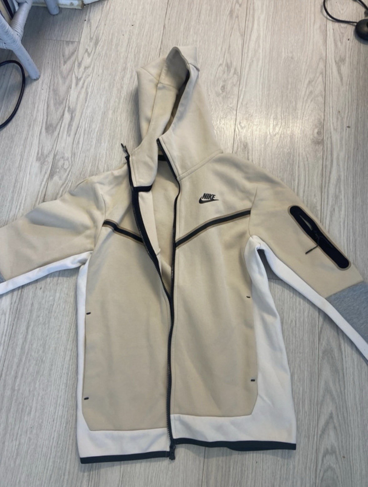 Nike Tech Fleece Rattan Cream White Full Set Tracksuit Size XS image 2