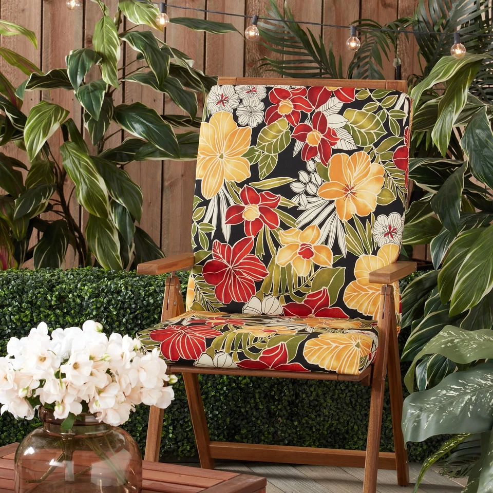 Outdoor High Back Dining Chair Pad, Aloha - Image 2 of 4