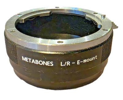Metabones L/R-E Mount adapter. Leica R Lens to Sony E Camera mount adapter