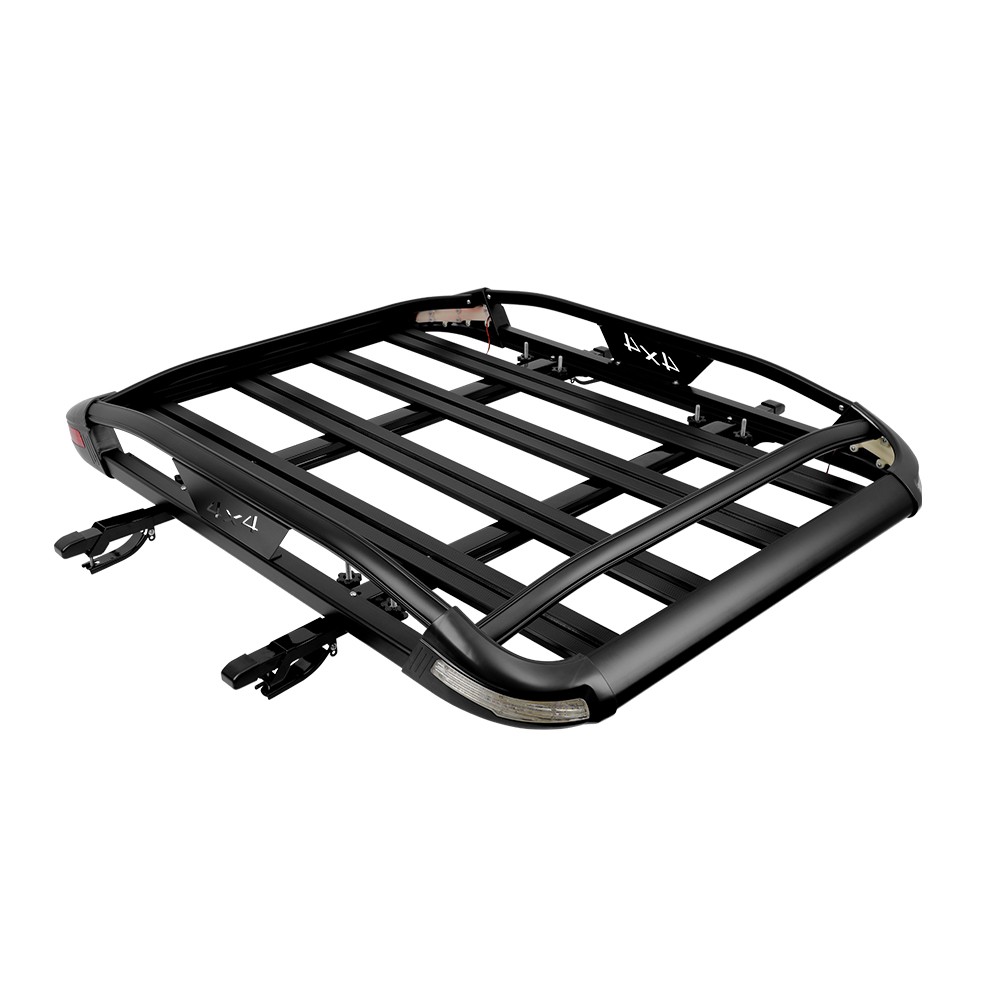 For Honda Element EX LX 50'' X37" Roof Racks Cargo Basket Cross Bars w/LED Light