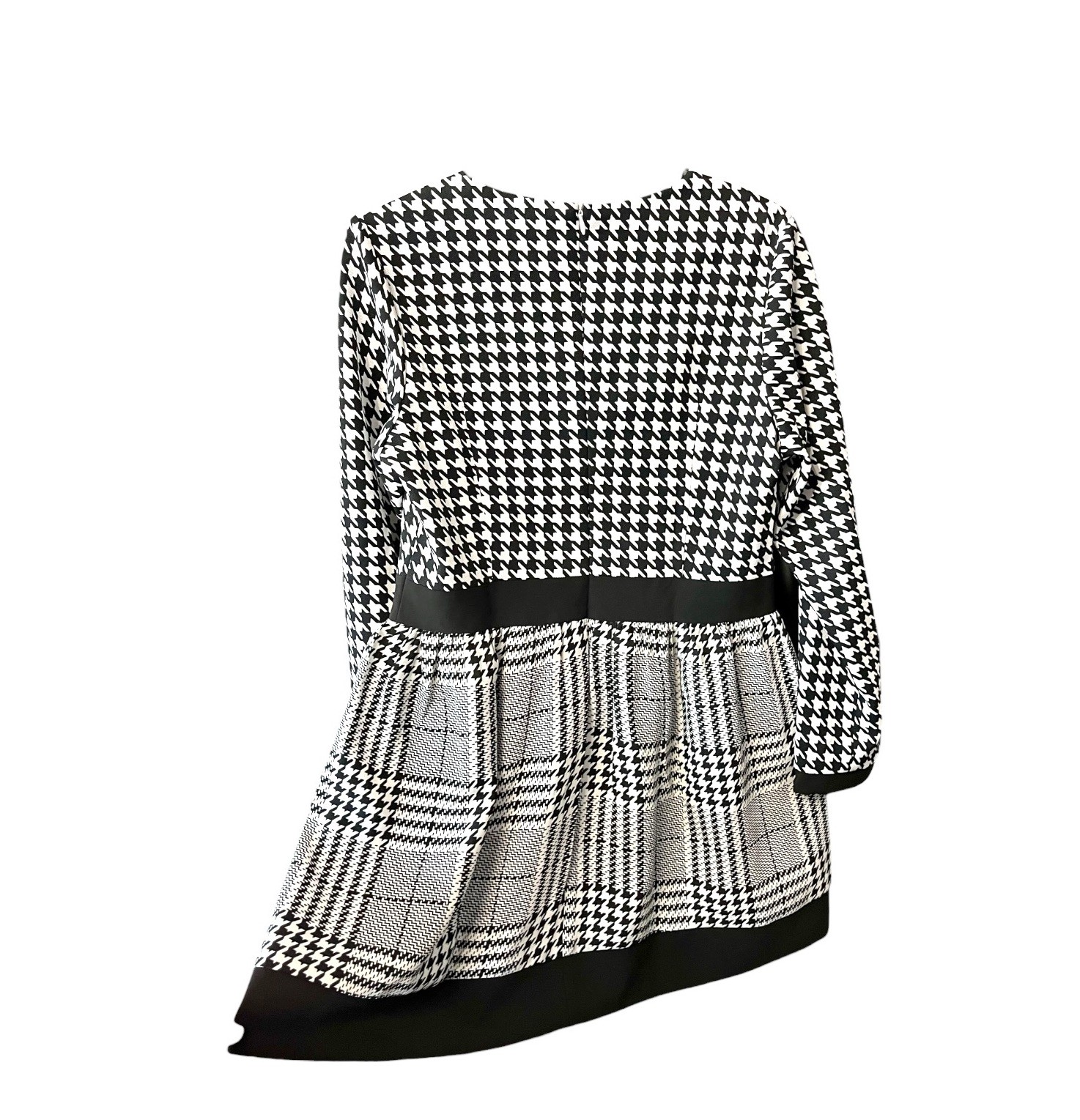 Houndstooth Check Pattern With High Contrast Pane… - image 5