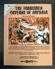 Megadungeon Module M2 Forbidden Caverns of Archaia Monochrome Greg Gillespie OSR