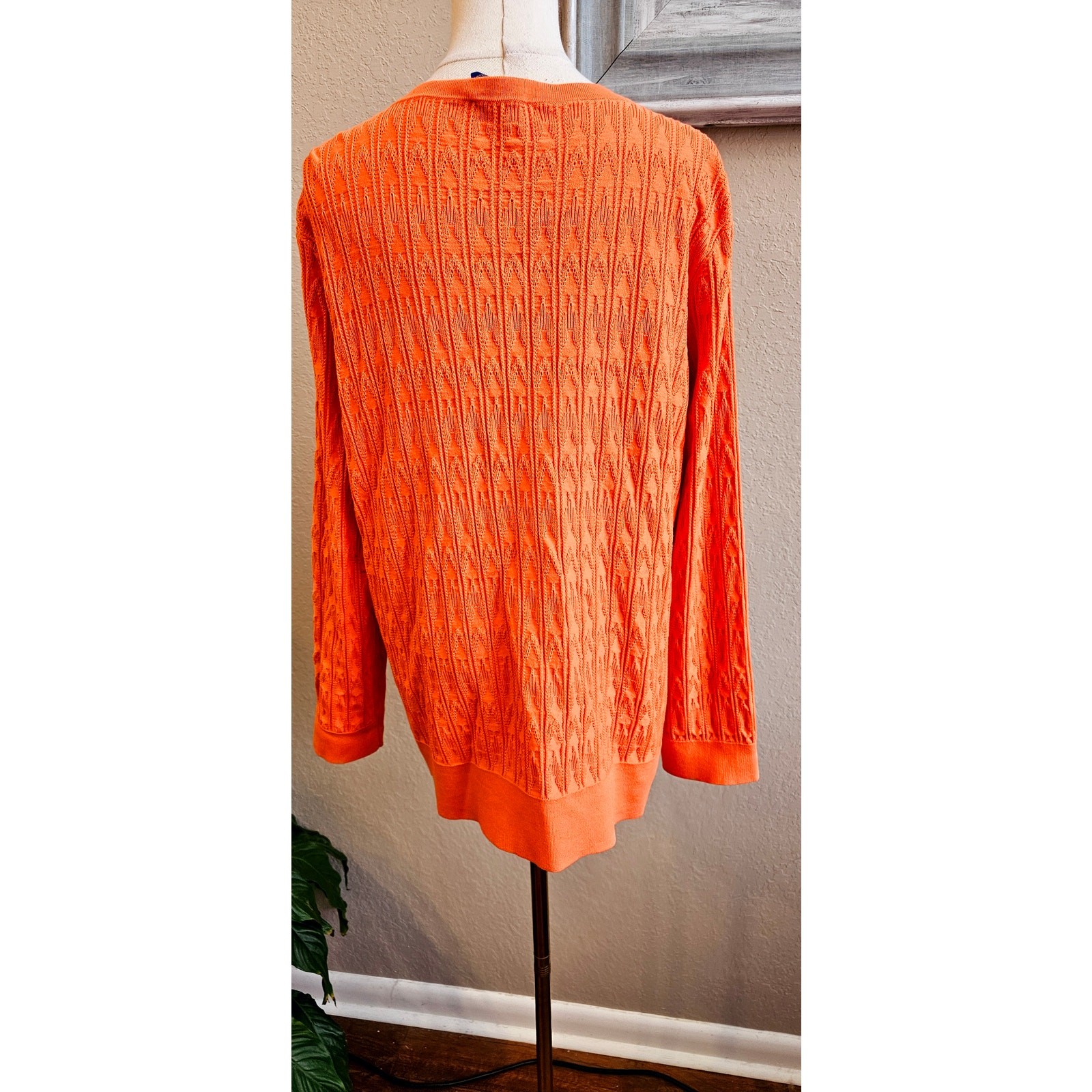 Pendleton Women's Silk Cable Knit Button Front Ca… - image 2