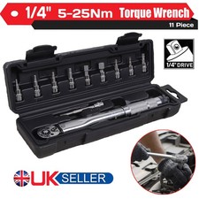 1/4'' Drive Click 5-25Nm Torque Wrench Spanner Professional Bicycle Bike Tool