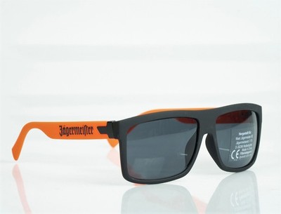 Jägermeister Sonnenbrille NEU OVP orange Bügel Brille UV 400 Kat. 3 schwarz Nerd