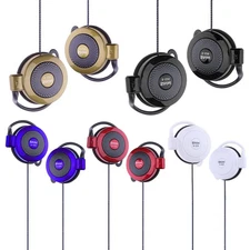 Clip-on Headphones Wired S-520 3.5mm Ear Stereo Headphones For Sports Phone