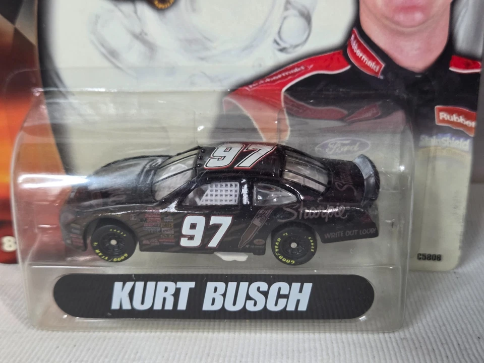 Coche Hot Wheels Sharpie NASCAR 2003 cambio de color Kurt Busch #97 escala 1:64 Foto 2 de 4