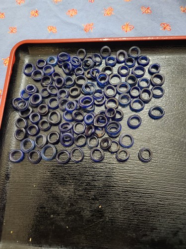 Trade Bead Lot #3. "Dutch Doughnuts", blue