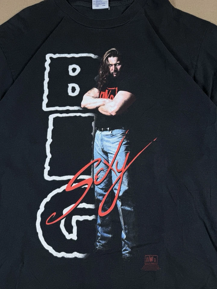 Camiseta De Colección Kevin Nash Grande Sexy nWo WCW Luchador 1998 Años 90 Negra L Foto 2 de 4