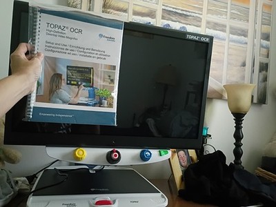 Freedom Scientific Topaz EZ HD Desktop Video Magnifier Power On Fully Functional