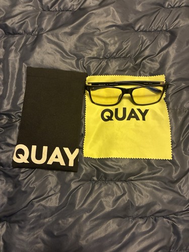 Quay Australia Gunnar Glasses Amber Lens Black Frame Gaming Computer Glasses