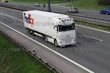 Truck Photo DAF XF Refrigerated Semi Trailer Germany White FedEx Express #k8fv