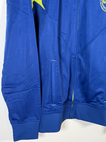 NUEVO CON ETIQUETAS Chaqueta de Pista Affliction Sport Performance Para Hombre XL Azul Cremallera Completa Manga Larga - Imagen 3 de 11