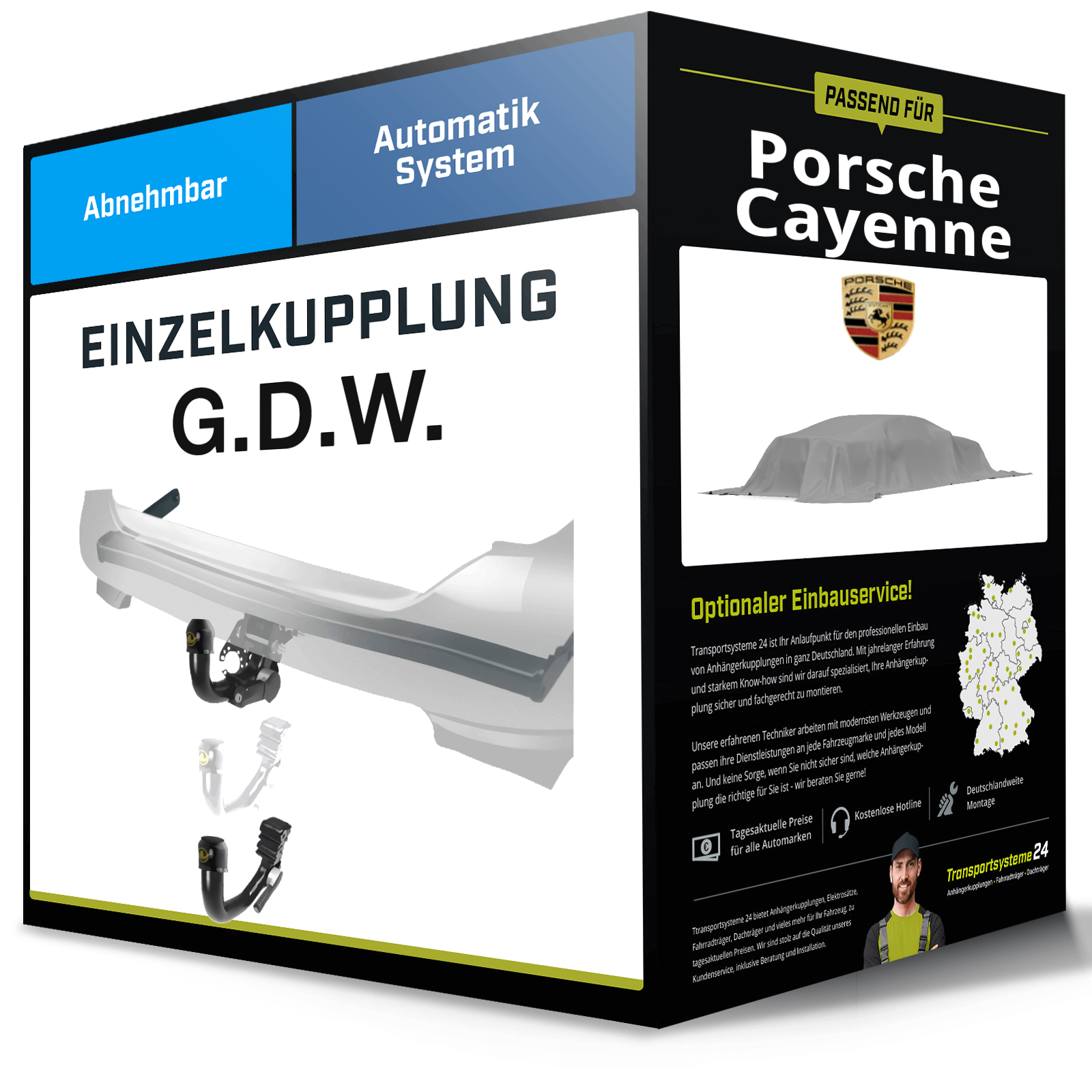 FüR Porsche Cayenne 08.2023-Jetzt G.D.W. AnhäNgerkupplung Abnehmbar Neu-image