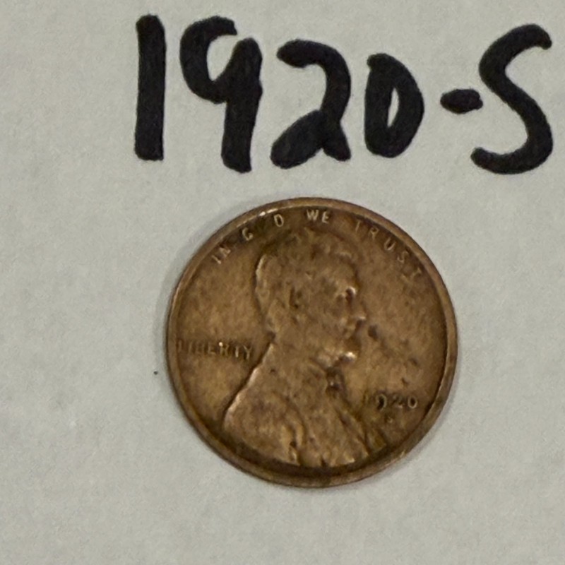 1920    1920D   1920S   ~   3  coin  LINCOLN  CENT  SET  /  all  Very nice