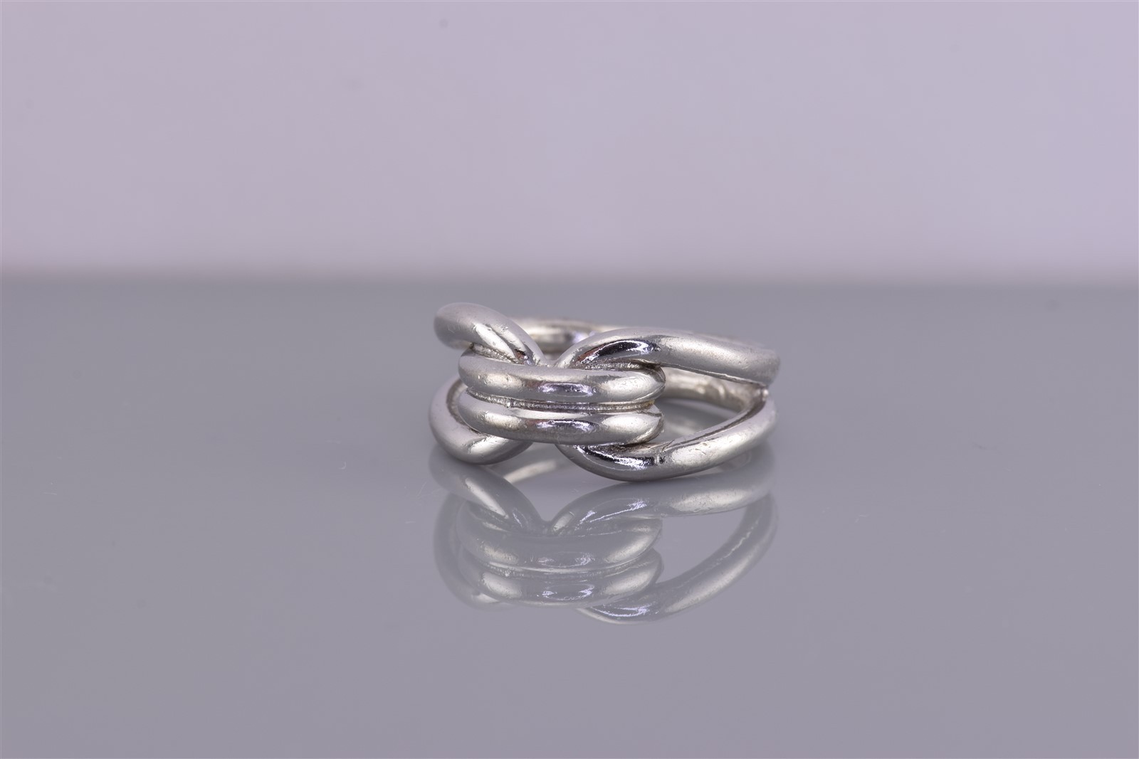 Sterling Silver Solid Tapered Loop Double Wrapped… - image 6