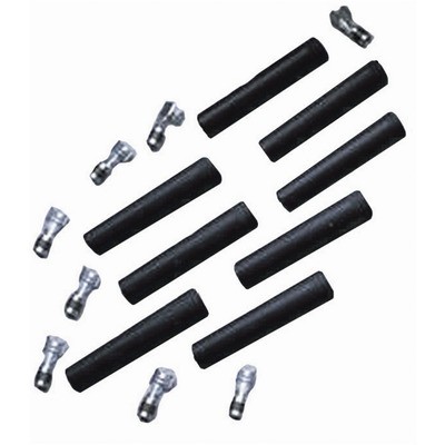 Taylor/Vertex 46003, Set of 8 Black Silicone Straight Spark Plug Boot & Terminal - Picture 2 of 10